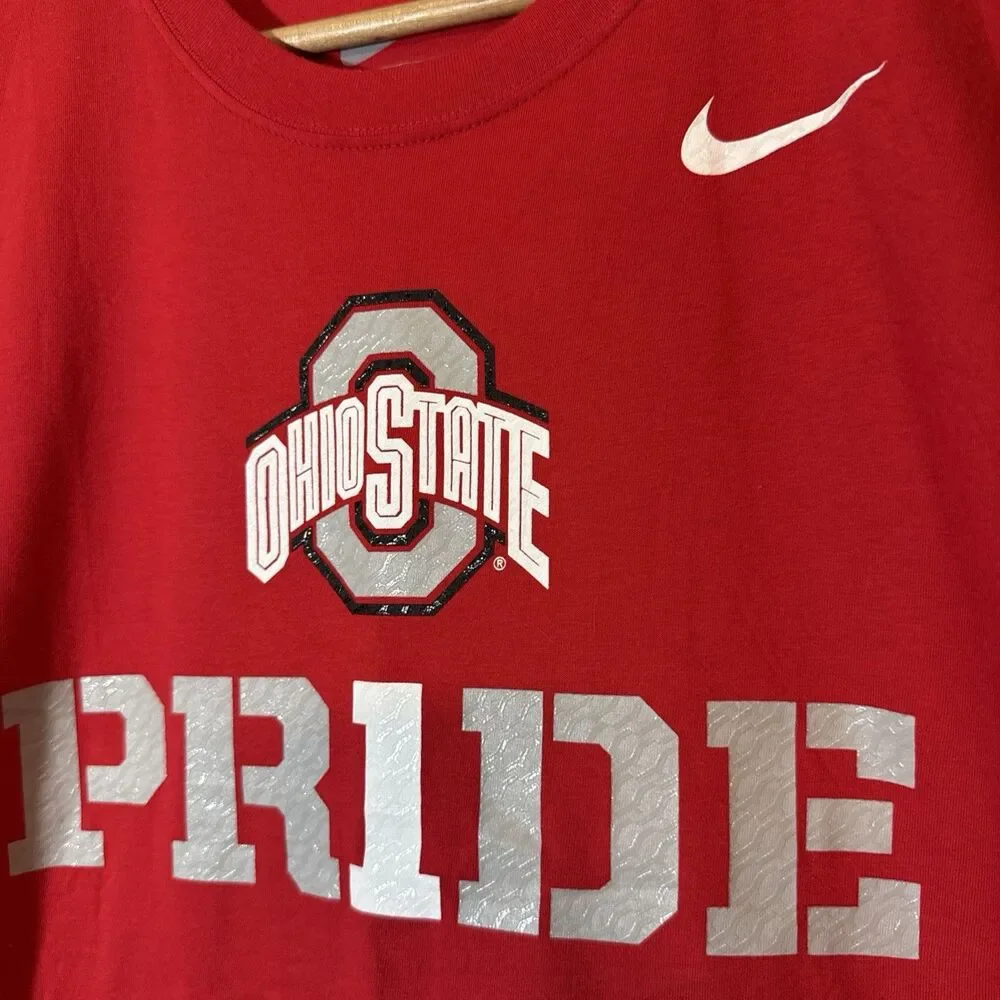 Nike Ohio State University OSU T Shirt - red - Size Large